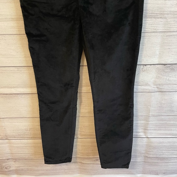 NWT J. Crew Toothpick Skinny Velvet Black Pants - Picture 6 of 6